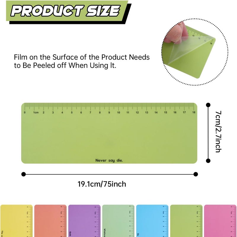 Winfox Light Green Dyslexia Tools for Kids, 10-Piece Guided Reading Strips, Colored Overlay Highlighters, Reading Tracking Rulers for Visual Stress, ADHD, Irlens Syndrome - Image 2